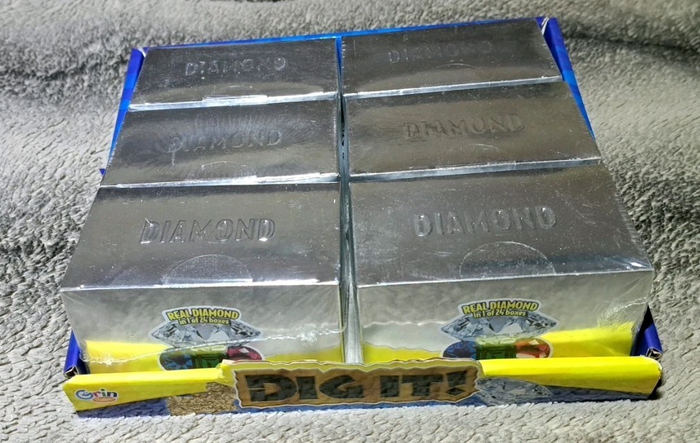 NEW – Diamond Dig It Gem REAL DIAMOND in 1 of 24 Boxes by Grin Studios SALE