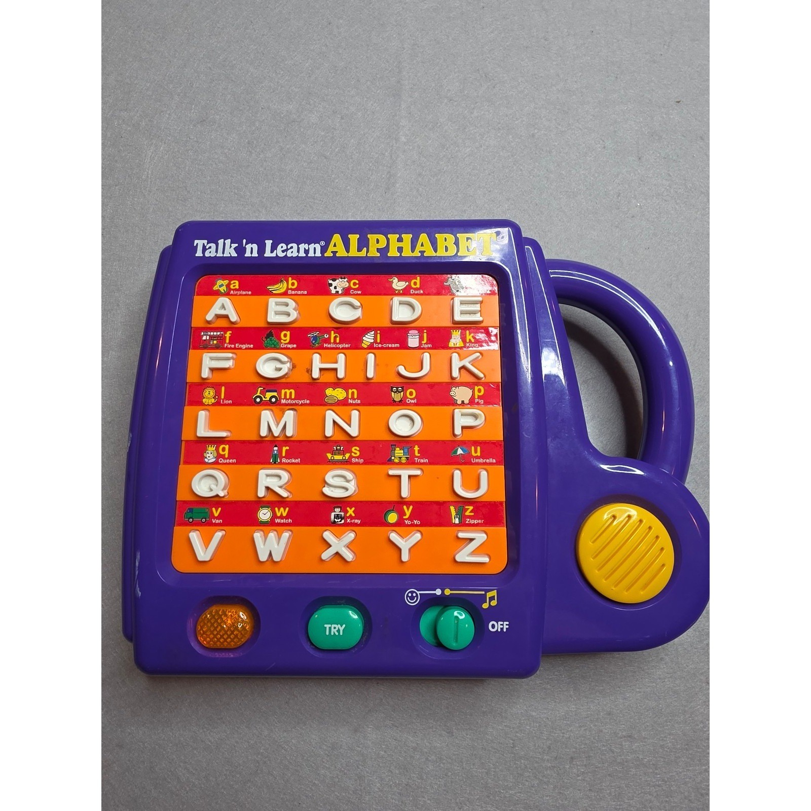 Vintage Scientific Toys Talk ‘n Learn Alphabet Interactive Toy Purple Portable