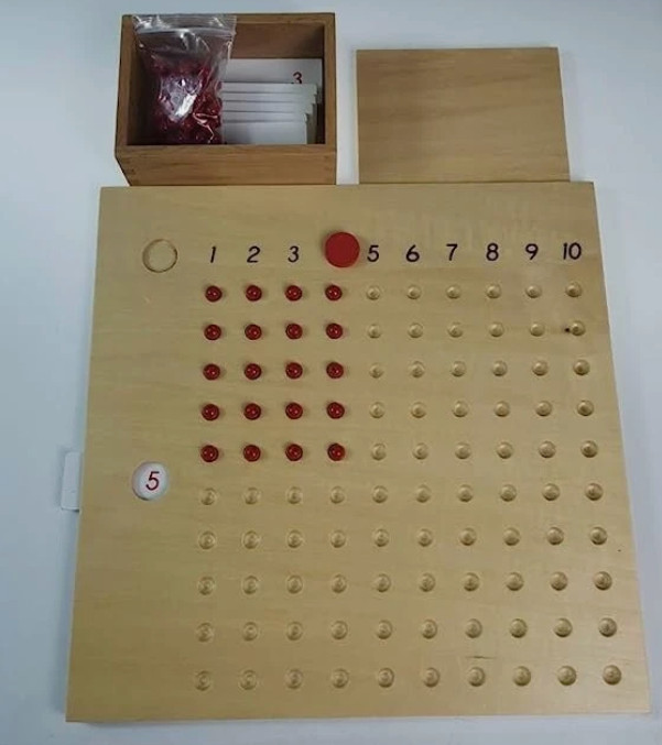 Bundled Wooden Montessori Math Multiplication & Division board game ( Premium)