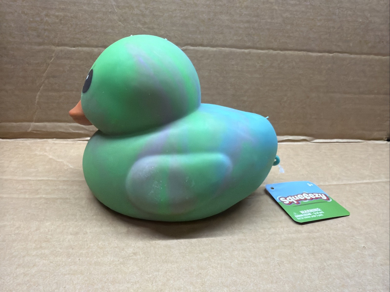1pc New Toymendous Viral TikTok Jumbo Squeeezy Multicolor Duck Squishy