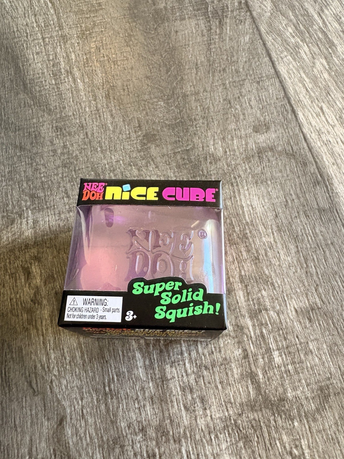 NeeDoh Nice Cube Super Solid Squish , Purple Pink Blue Lot of 3