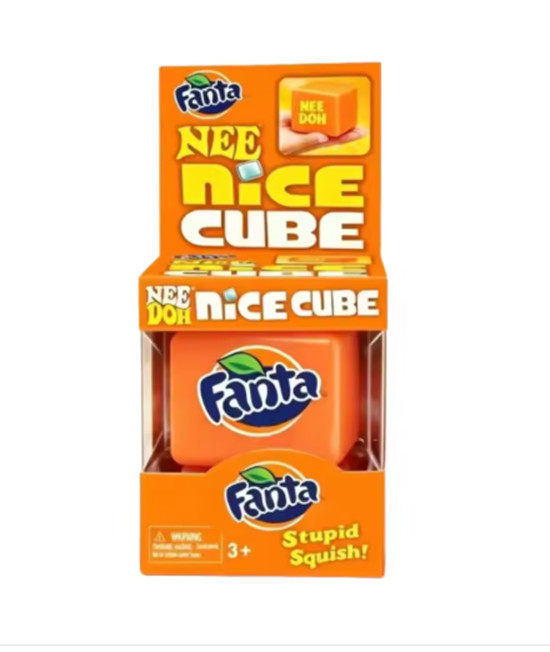 Schylling NeeDoh Nice Cube – Fanta Edition (Orange)