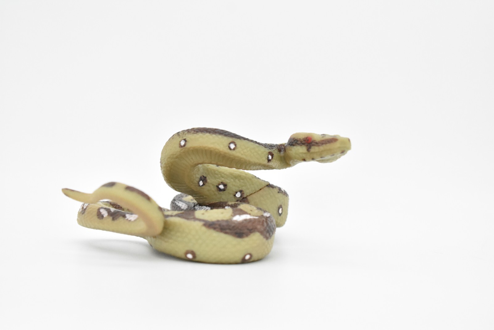 Python Snake Toy, Museum Quality Rubber Model Hand Painted Figurine 5″ CH100BB87