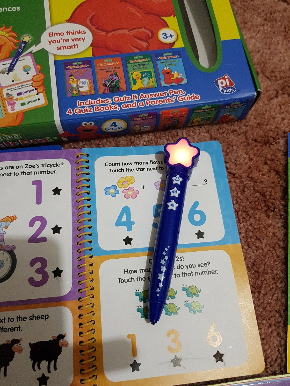 Excellent Quiz It Pen age 3+ PRESCHOOL : Box of 4 with 450 Questions and Answers