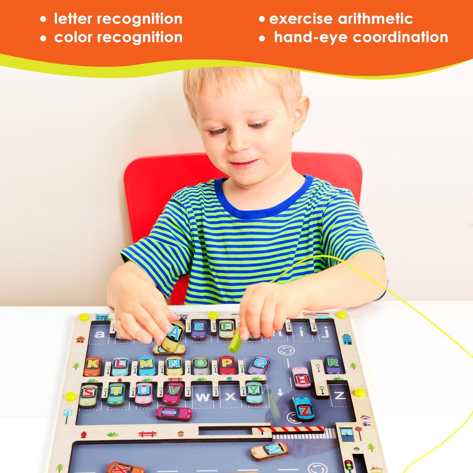 Magnetic Alphabet Maze Letter Puzzle for 11.8 inches x inches,