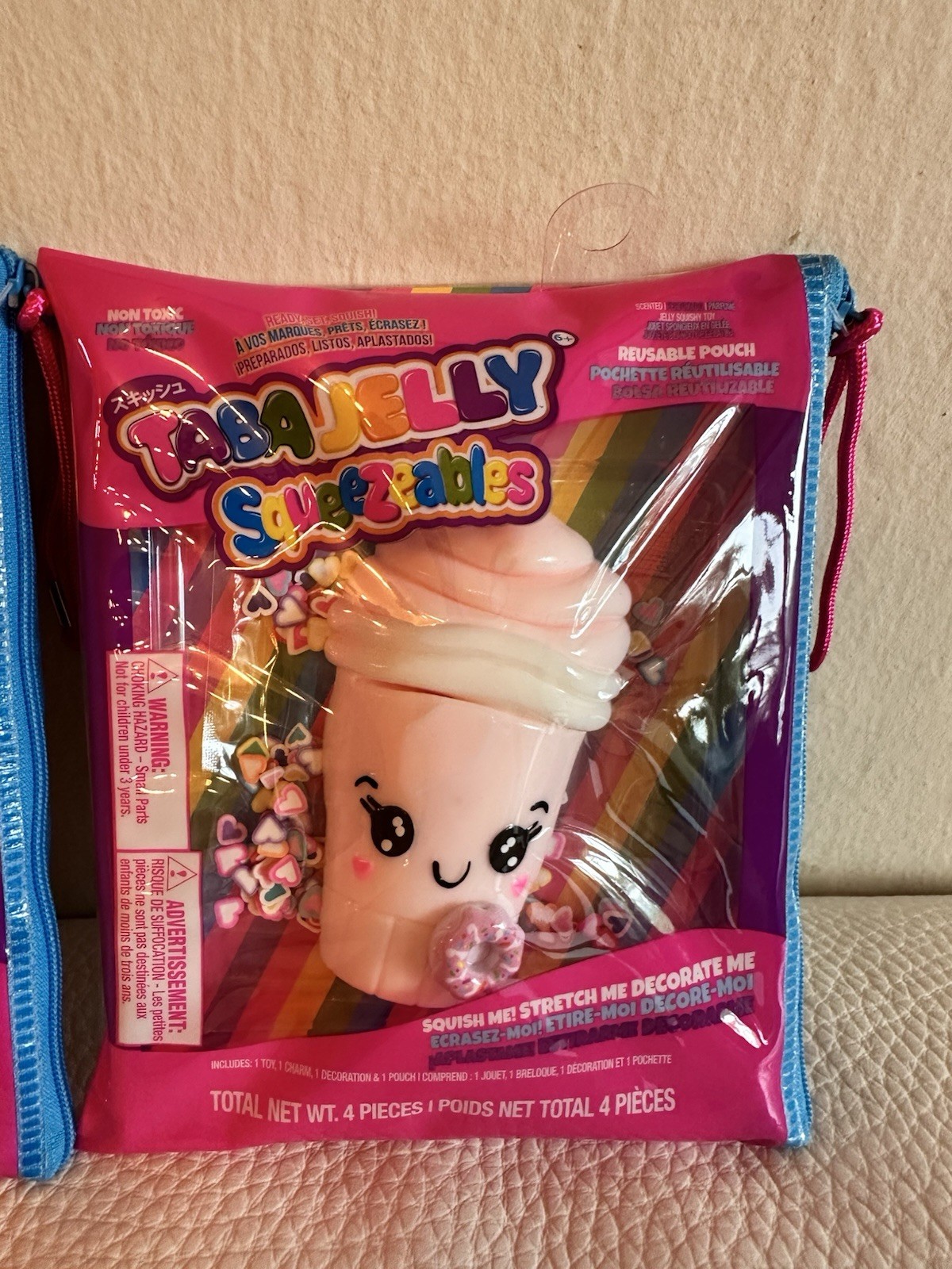 New Taba Jelly Squeezables Set of 2 Soft Squeeze Toy
