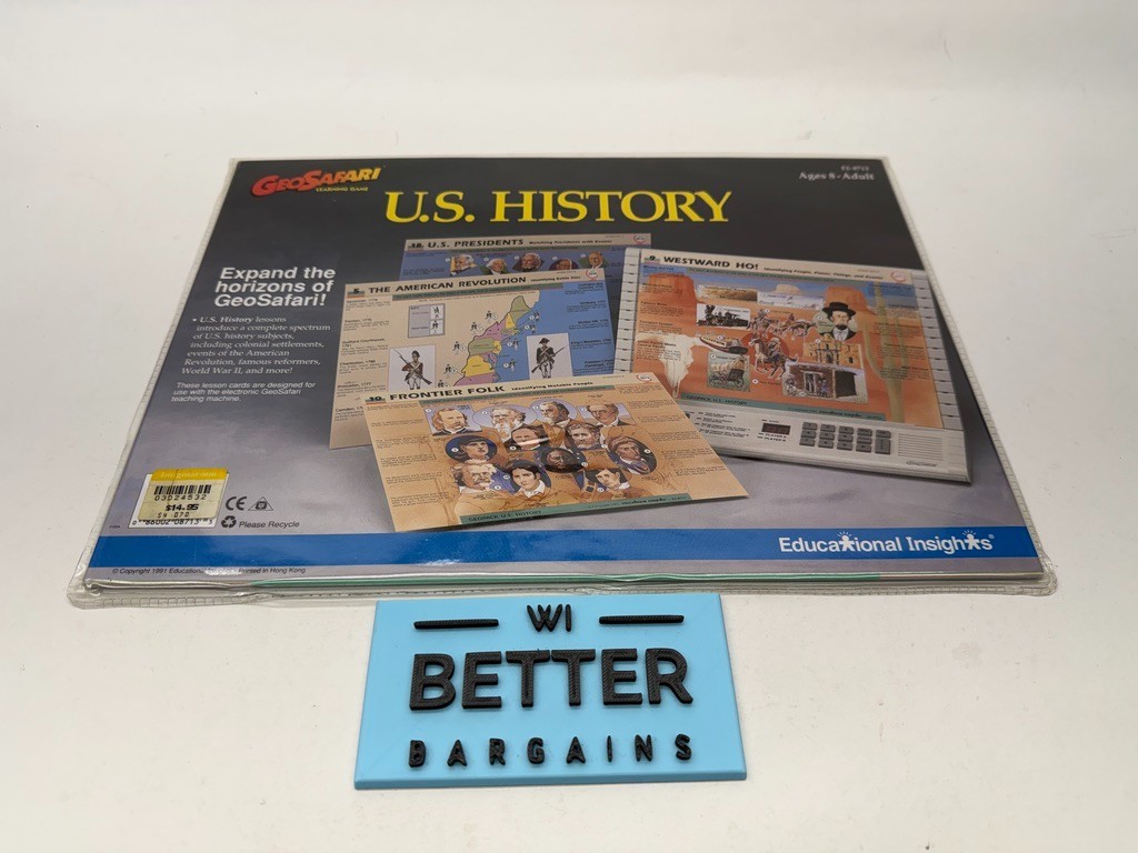 GeoSafari Geography Cards US History 10 Cards 20 Lessons EI-8713 Home School