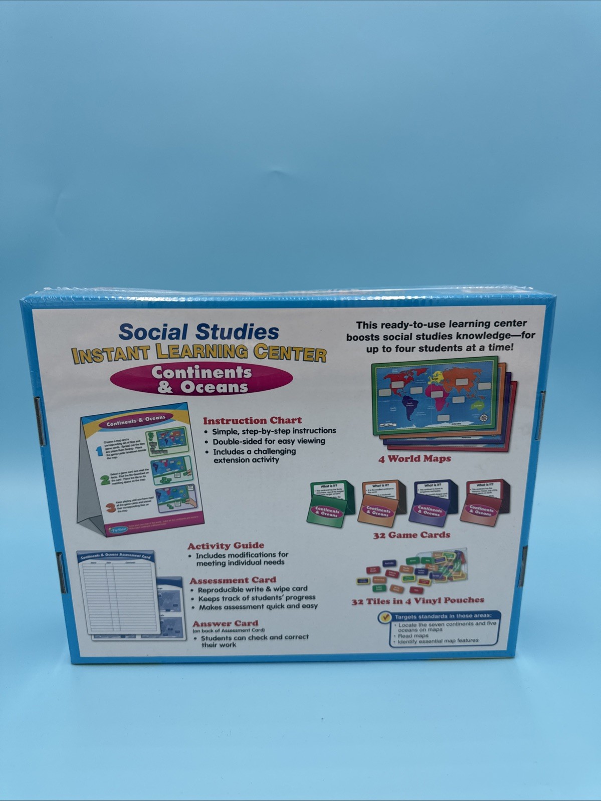 Lakeshore Social Studies Continents & Oceans Instant Learning Center PP916