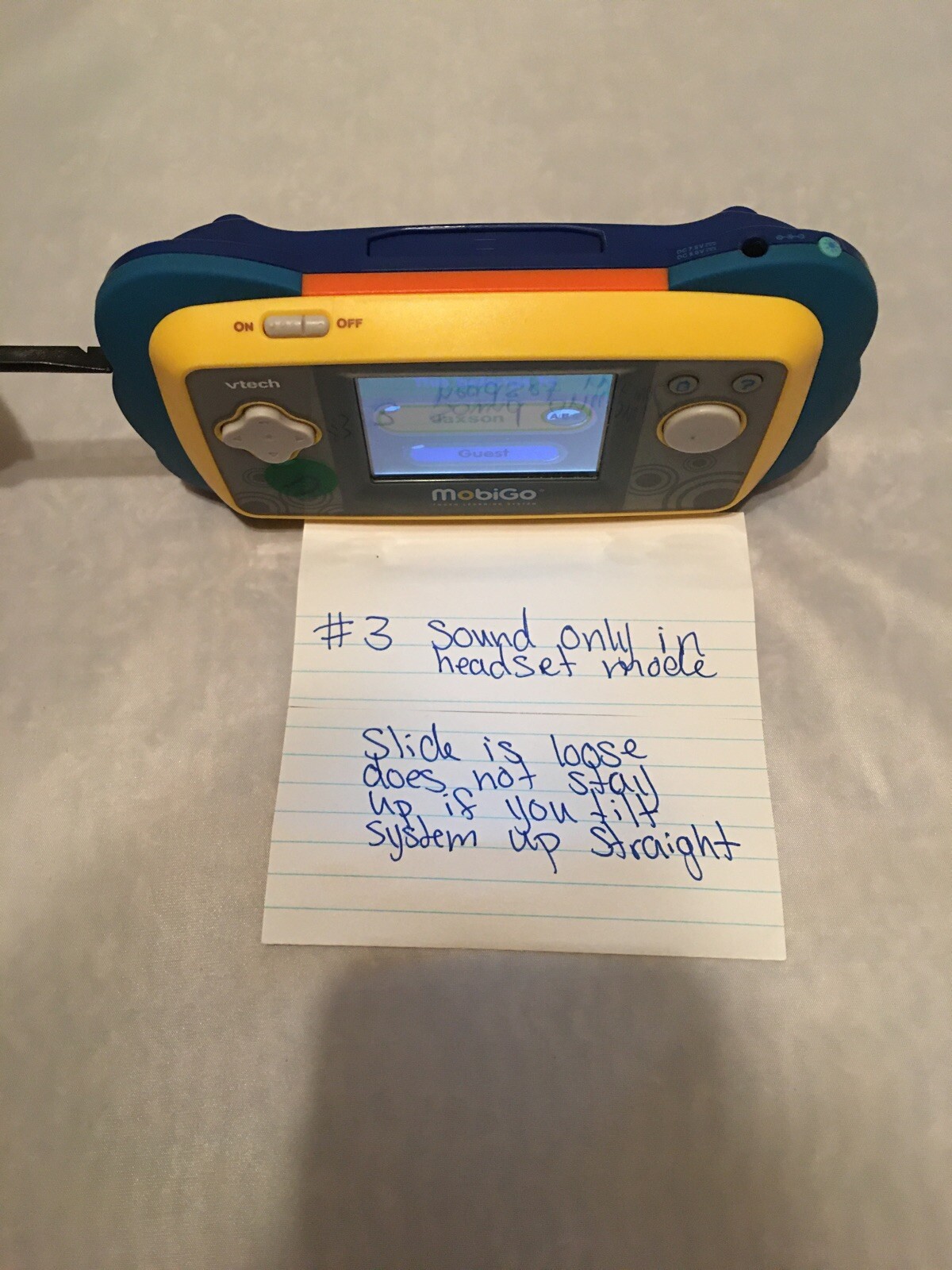 VTech MobiGo Touch Learning System Youth Educational #3 READ important
