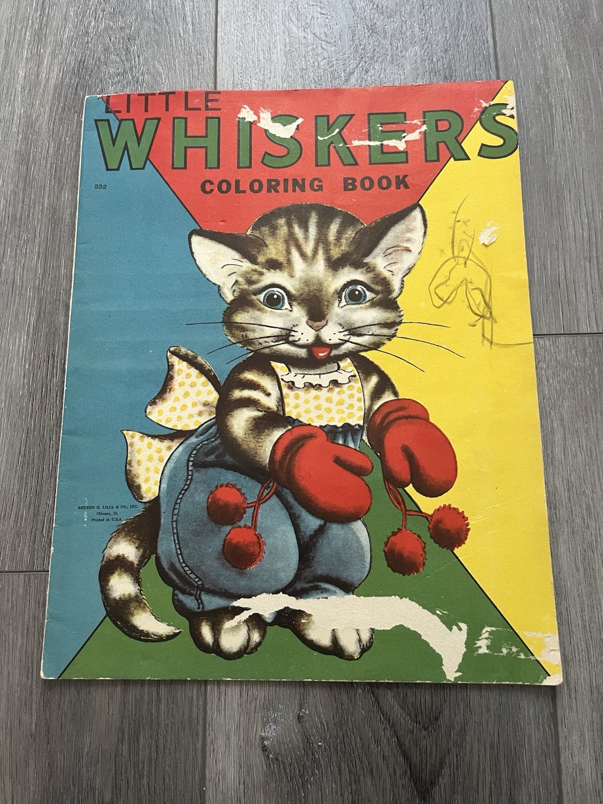 Vintage 1960s Little Wickers Coloring Book Rueben H Lilia Co