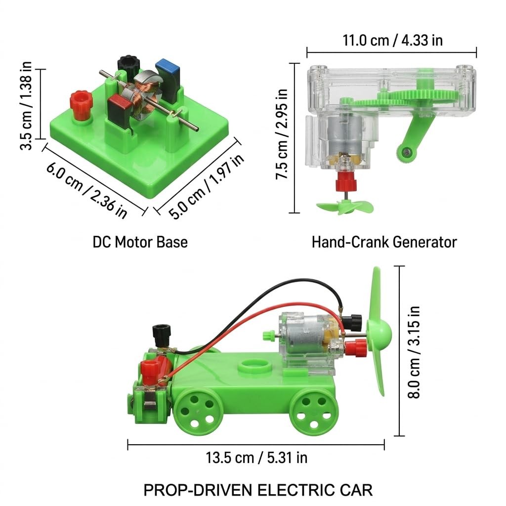 Physics Science Lab Learning Circuit kit, Electricity Experiment Set,DIY DC E…