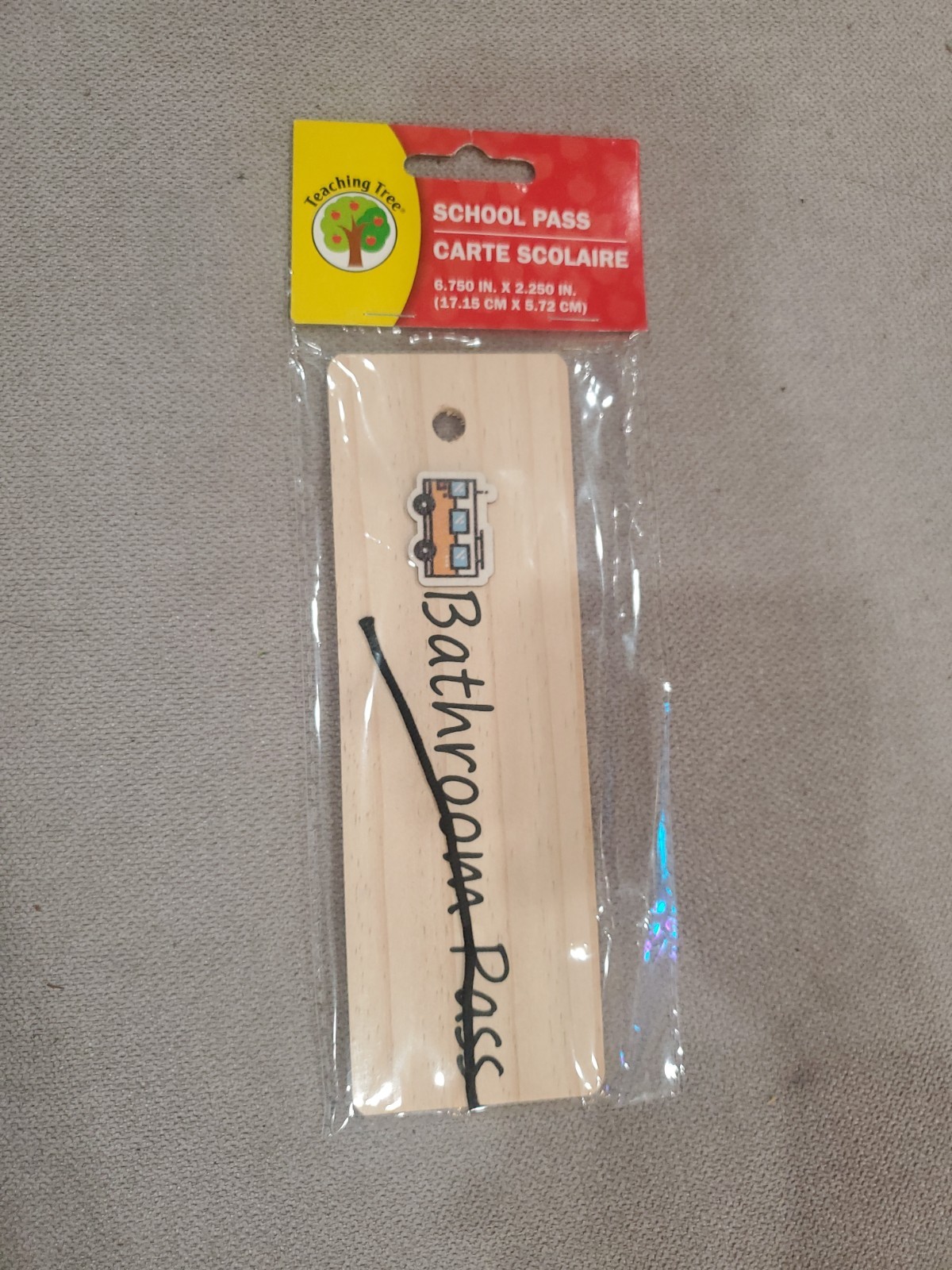 Teaching Tree School Bathroom Pass Education Creative 6.7 In Back To School