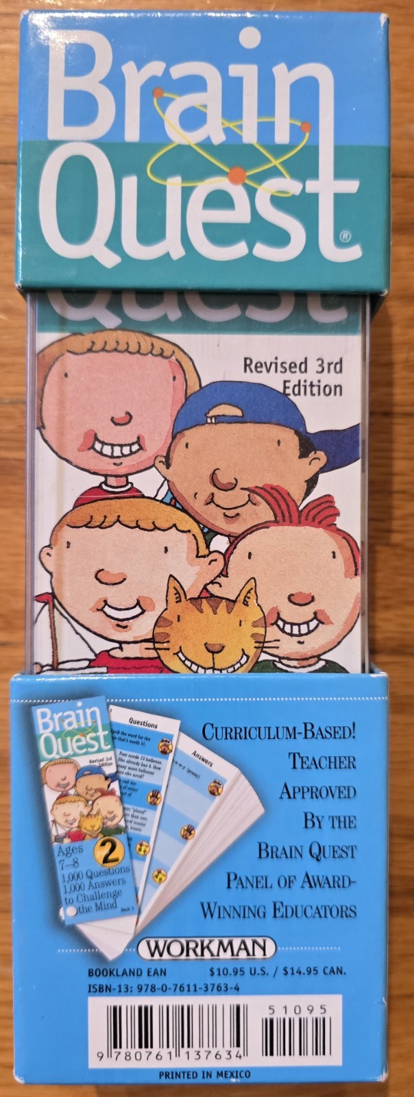 BRAIN QUEST Grade 2 AGES 7-8 1,000 Questions/Answers to Challenge the Mind NEW