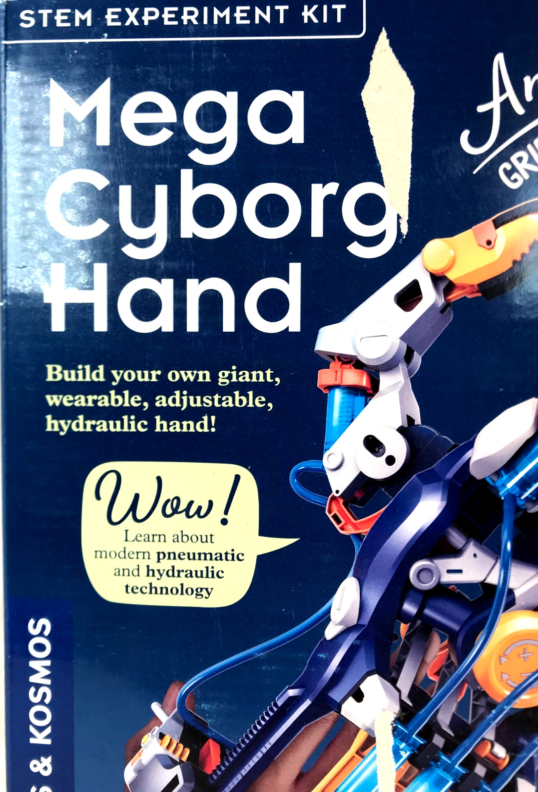 Thames & Kosmos Mega Cyborg Hand STEM Experiment Kit Wearable Robotic Hydraulic