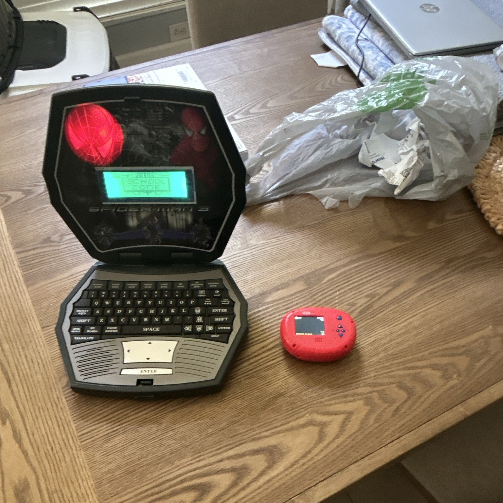 Marvel Spider-Man 3 Learning Laptop w/ Keyboard LCD + Mini Camera 2007
