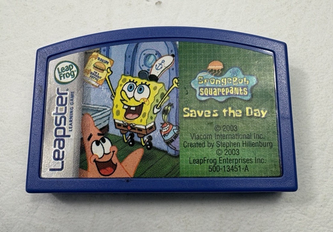 Leapster LeapFrog Learning Games – Spongebob Squarepants Saves the Day 2003