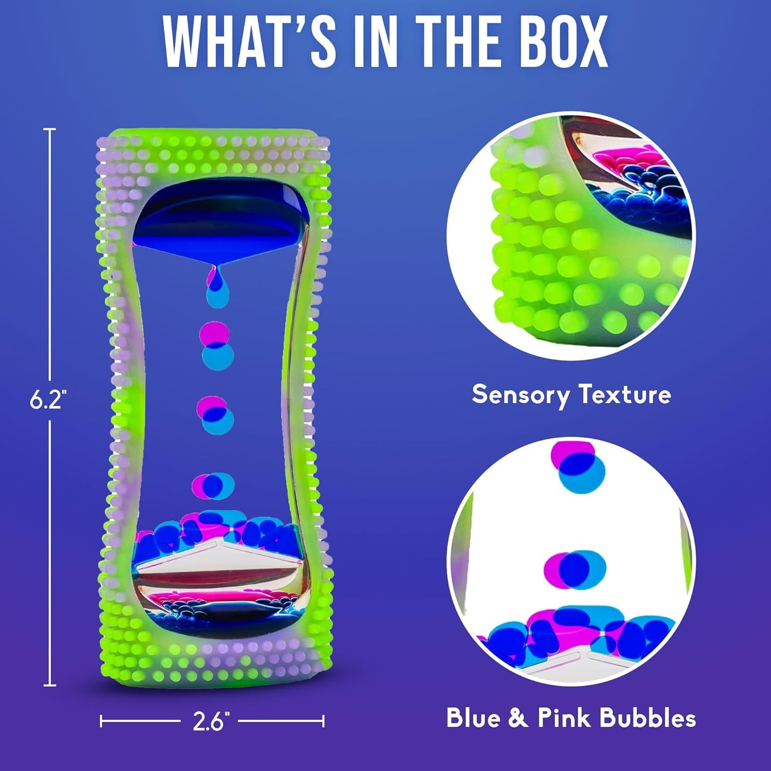 Liquid Motion Bubbler Glow-in-The-Dark Sensory Toy for Kids & Adults – Gentle…