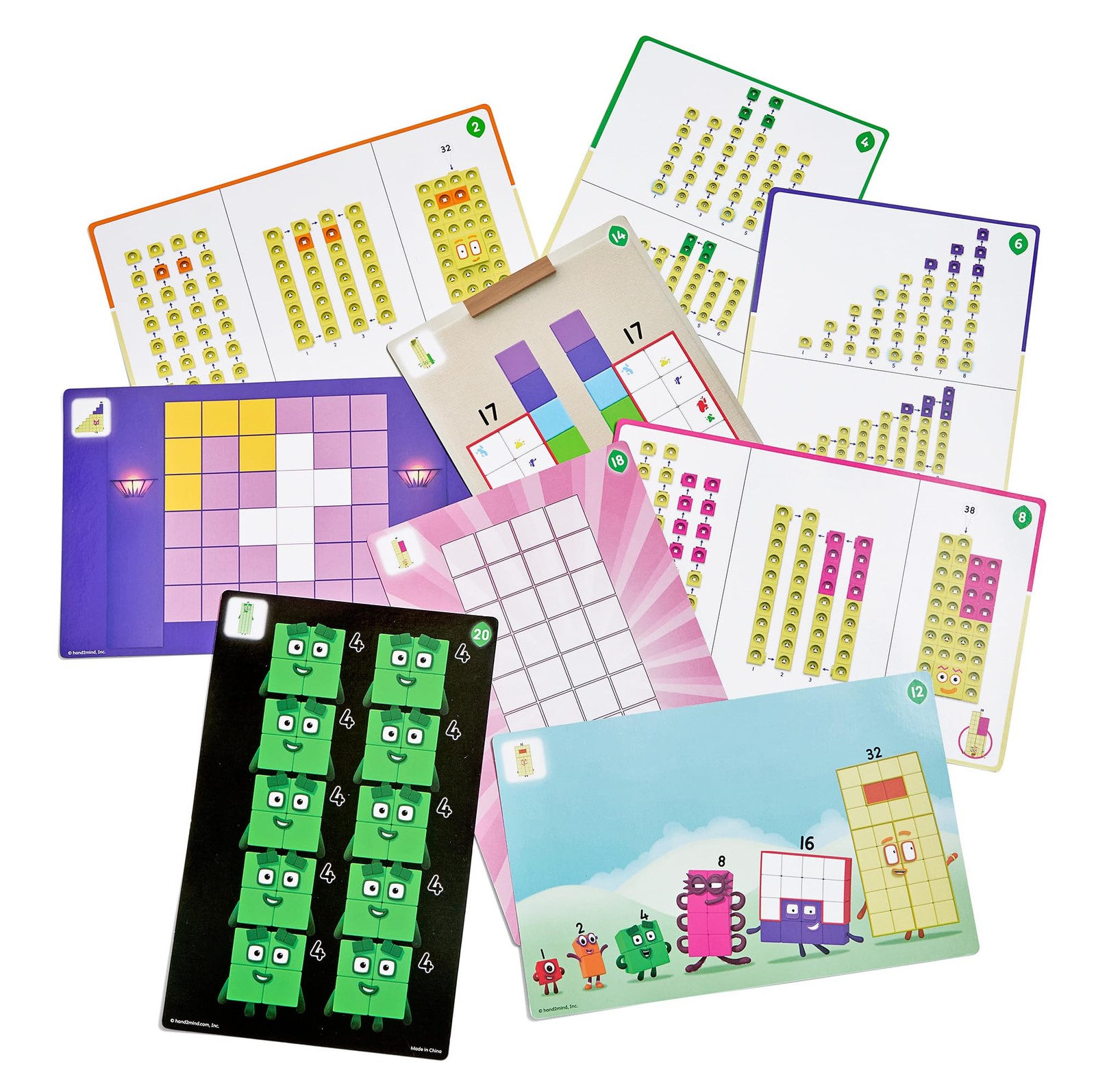 Hand2Mind Numberblocks 31-40 Mathlink Cubes Activity Set – Learn Numbers Early