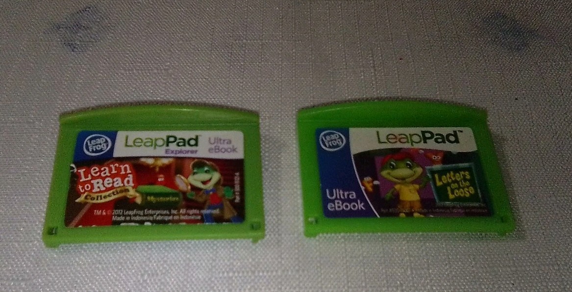 Leap Frog LeapPad 2 Cartridge Lot Learn To Read Mysteries/Letters On The Loose