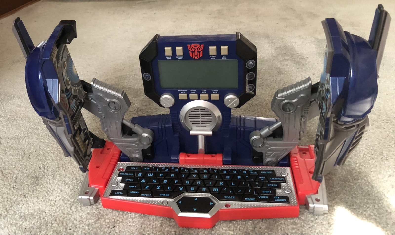 Hasbro Transformers Optimus Prime Kids Learning Laptop Computer Fully Functional
