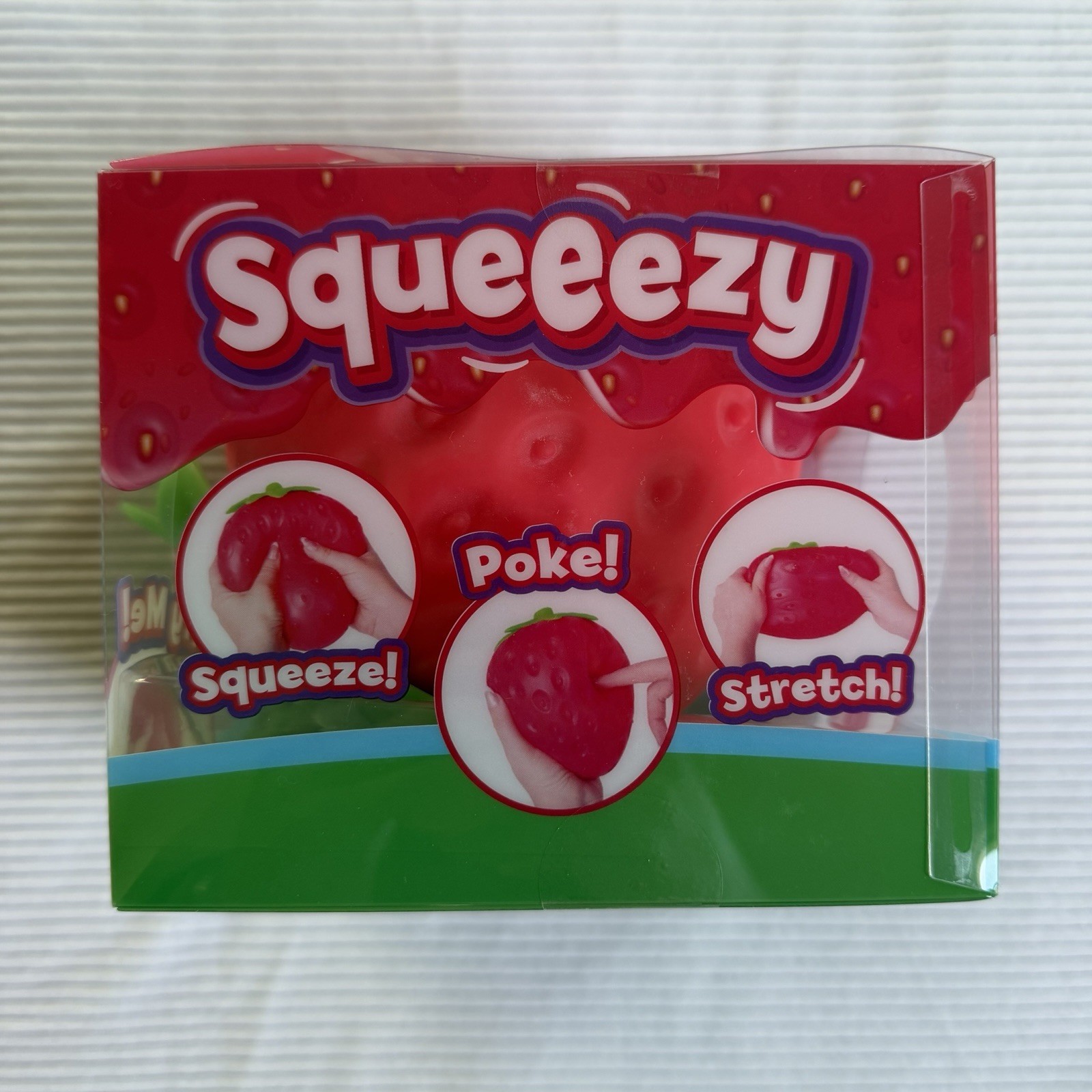 Sunny Days Jumbo Squeezy Strawberry Squishy Toy Stress Relief Toy TikTok VIRAL