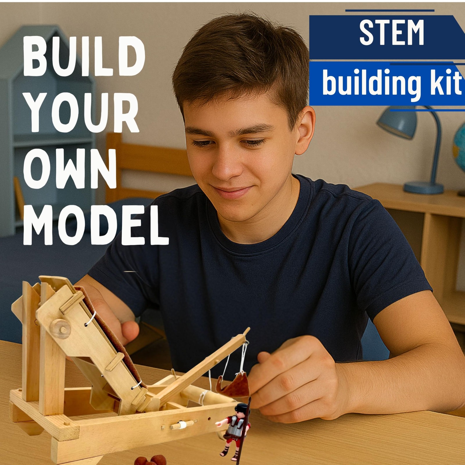 STEM Kit – Medieval Onager Catapult | Build Your Own Working Siege Engine | W…