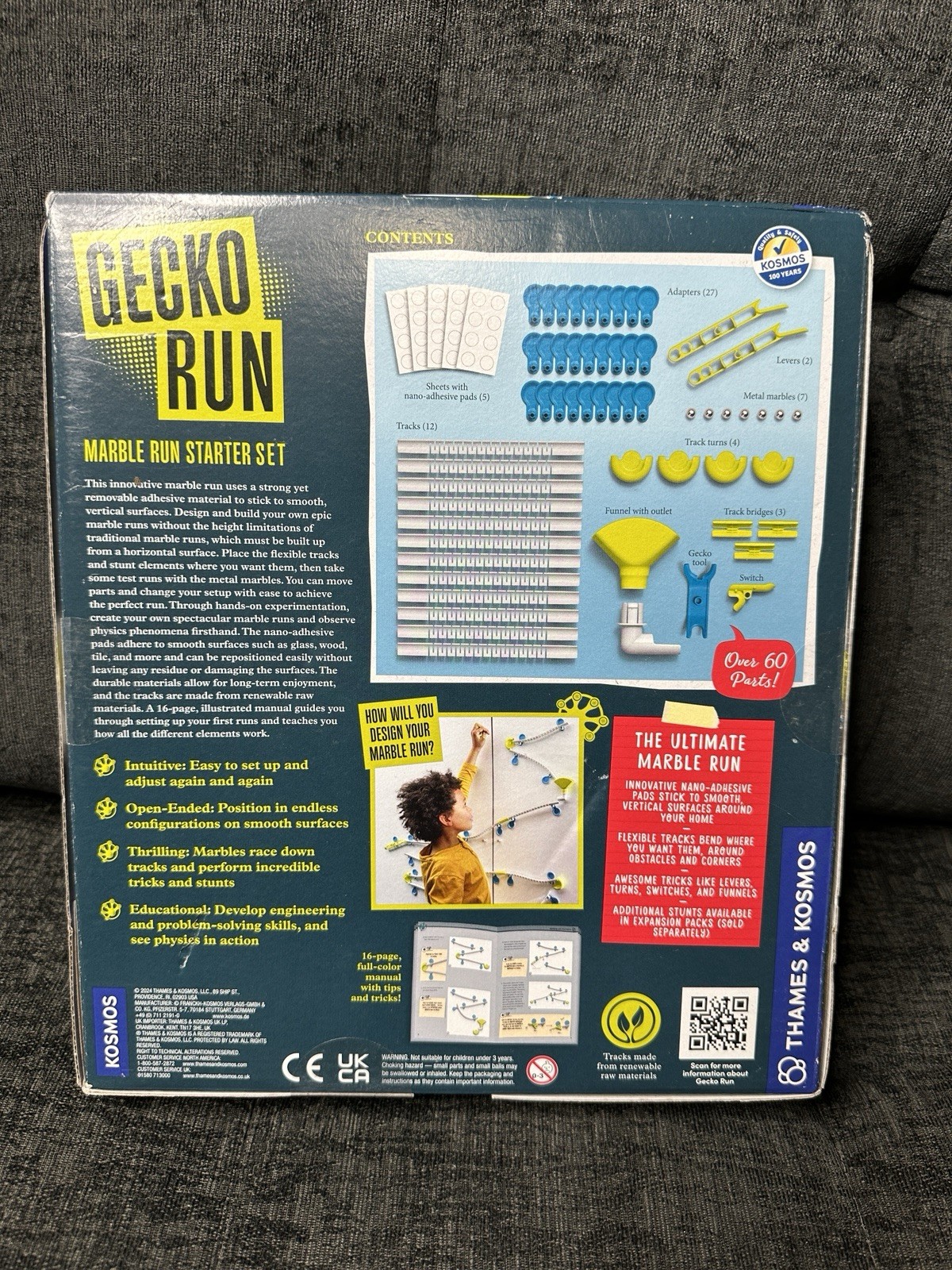 Lot Of 3 Thames & Kosmos Gecko Run Marble Run Starter Set THK550201 Brand New
