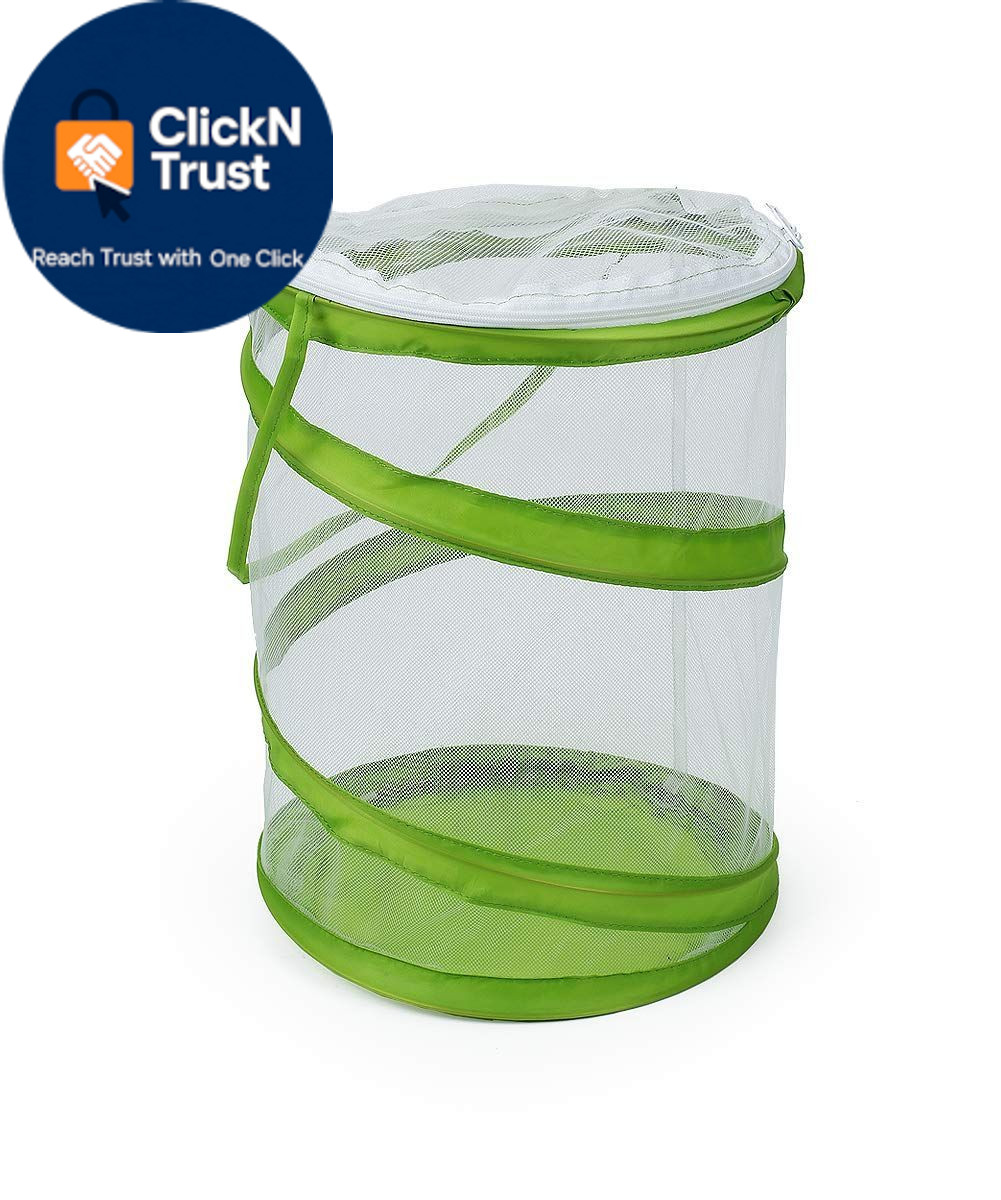 RESTCLOUD Pop-up Insect and Butterfly Habitat 9.0″L x 9.0″W x 11.0″H, Clear
