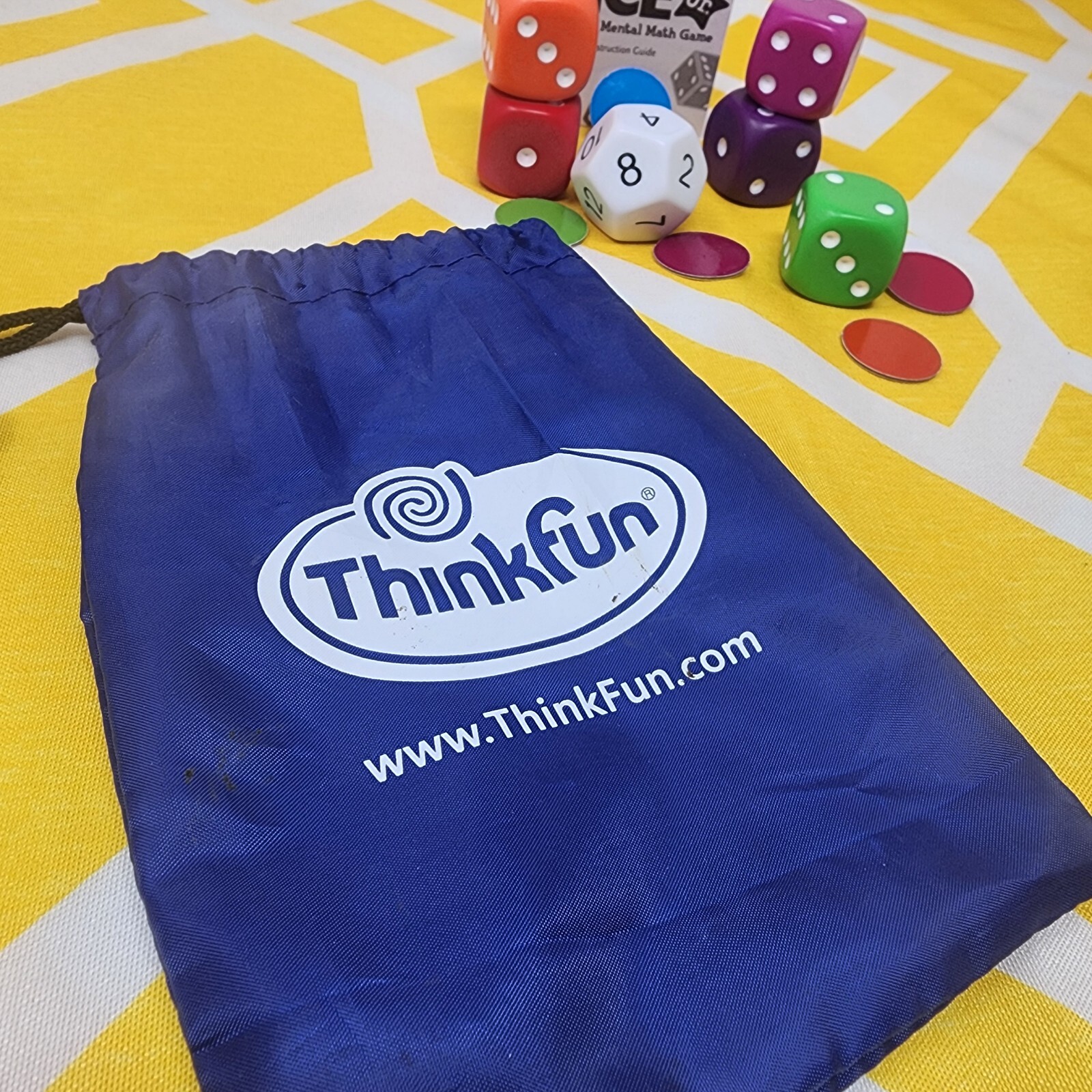 “Math Dice Junior” Game Learning Math Dice Addition Subtraction Think Fun Age 6+