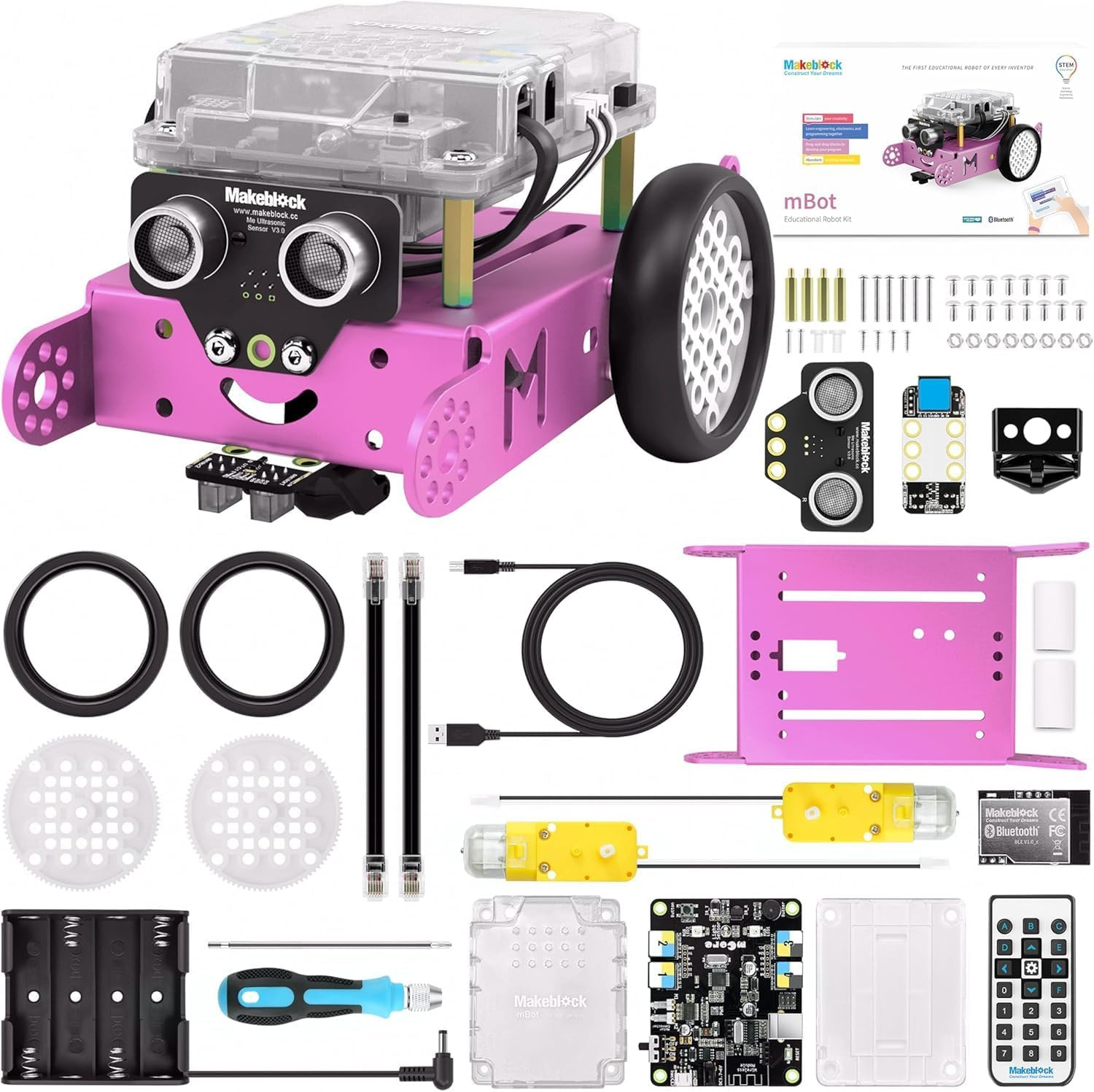 Mbot Robot Kit, STEM Projects for Kids Ages 8-12 Learn to Code with Scratch Ardu
