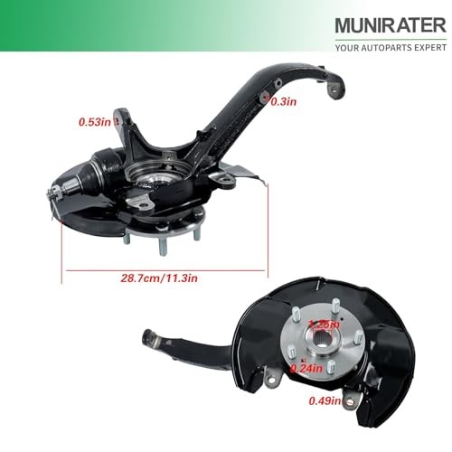 Front Left Side Wheel Bearing Hub Steering Knuckle Replacement for Accord