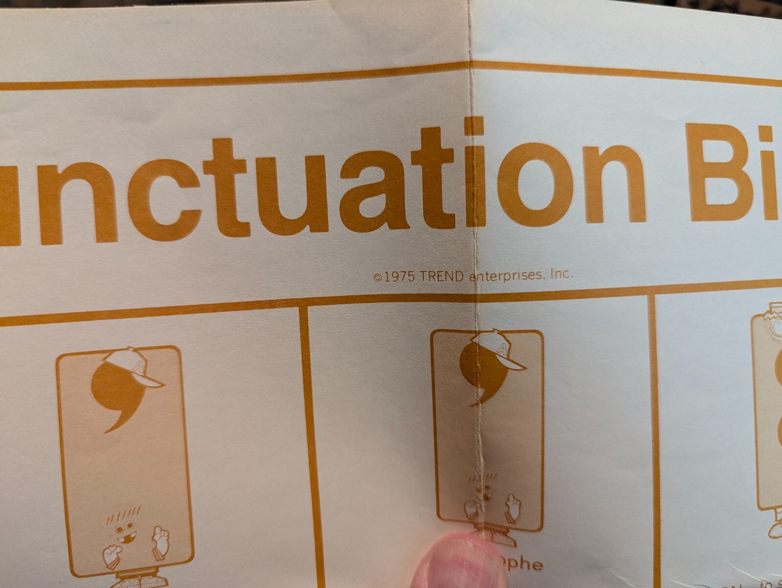 PUNCTUATION BINGO Educational Game HOMESCHOOL Classroom 100% COMPLETE 1975