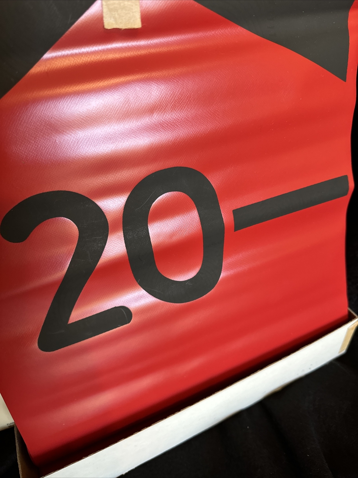 Vintage Judy Walk On Red Vinyl Number Line 0 to 20 FT Original Box