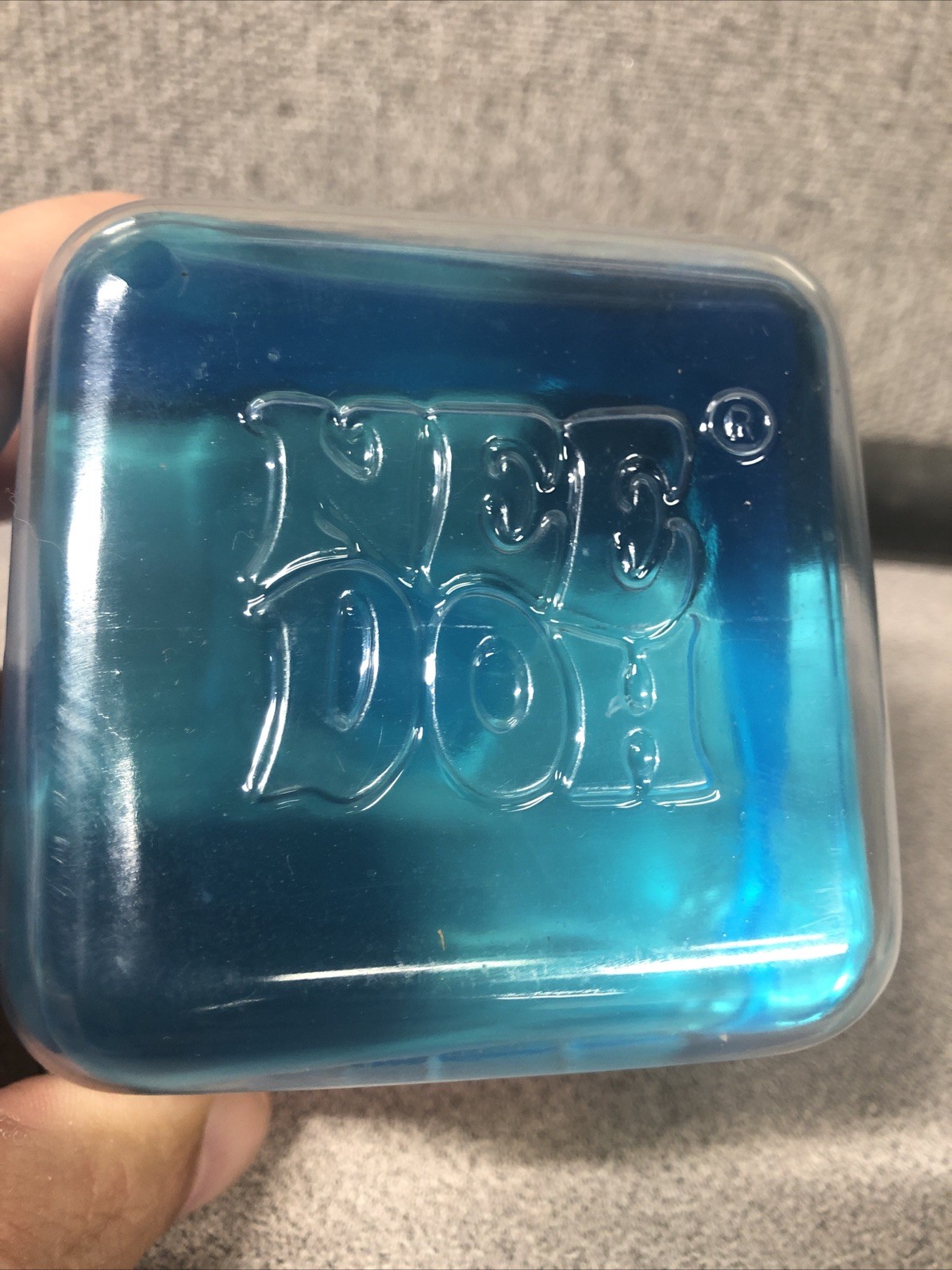 Schylling NeeDoh Nice Berg Blue Giant Nee Doh Solid Squish Cube Ice Block Nip