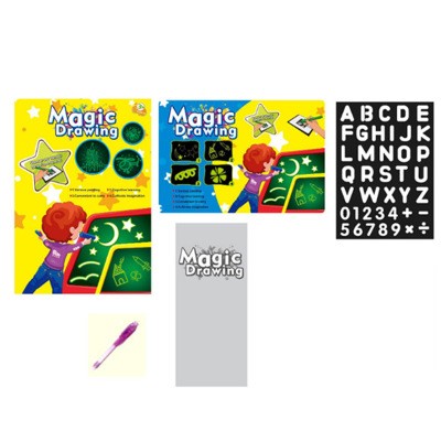 3D Magic Light Drawing Pad Educational Sketch Board Kids Toy with Glow Effects