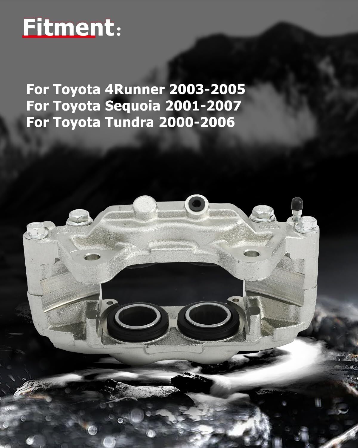 cciyu 192713 192712 Front Left + Right Brake Calipers Without Bracket For Toyota