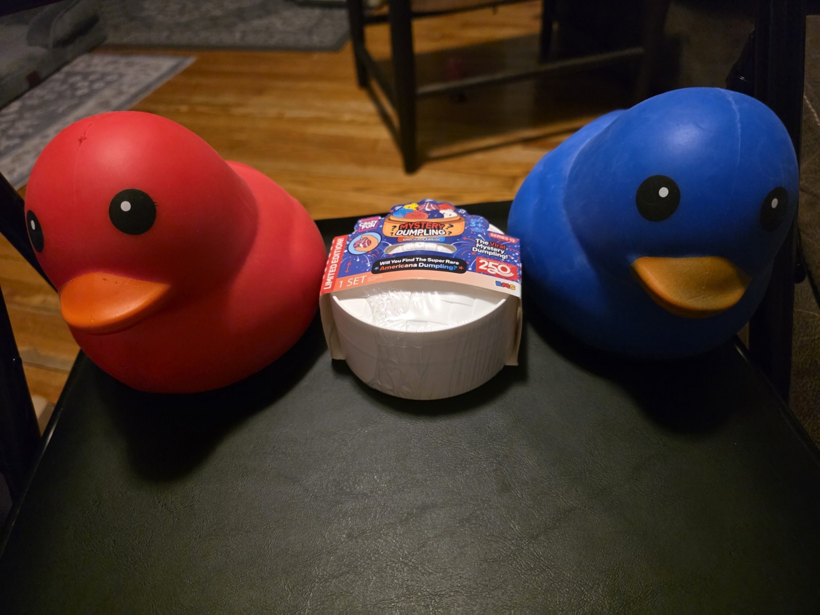 Lot Of RMS Dumpling And Sunny Days Squishy Duck Red, White And Blue ❤️🤍💙