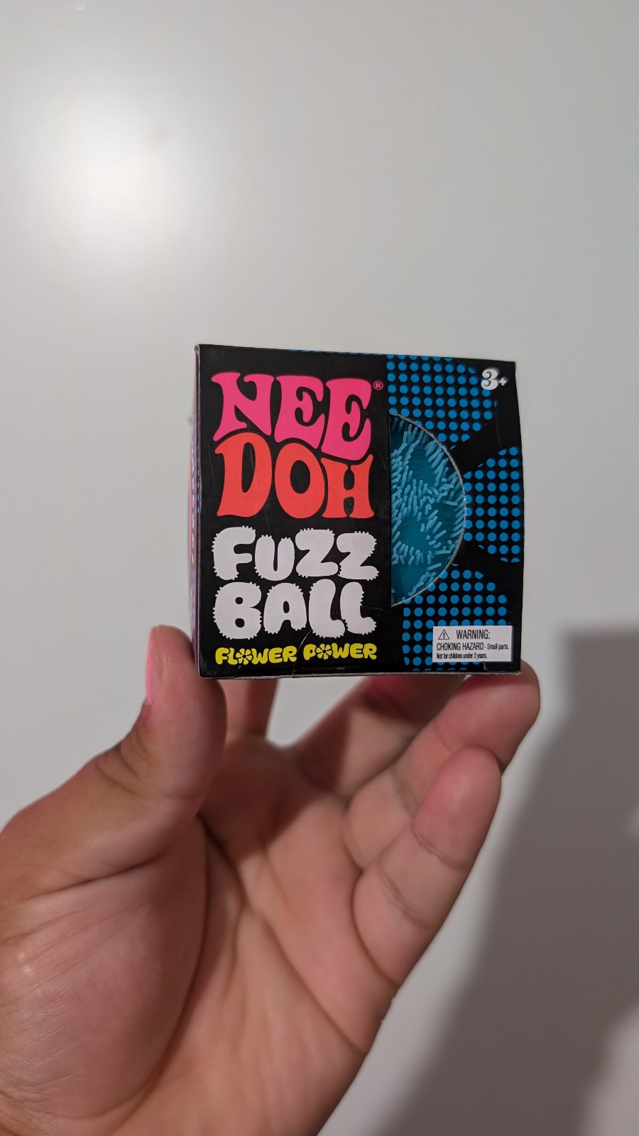 NEW Blue Needoh FUZZ BALL Nee Doh Squishy Fuzzball AUTHENTIC US Squeeze Squish
