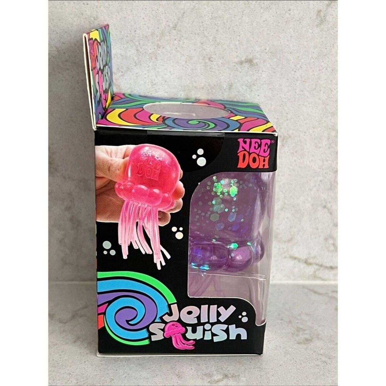 NeeDoh Jellyfish Jelly Squish Purple