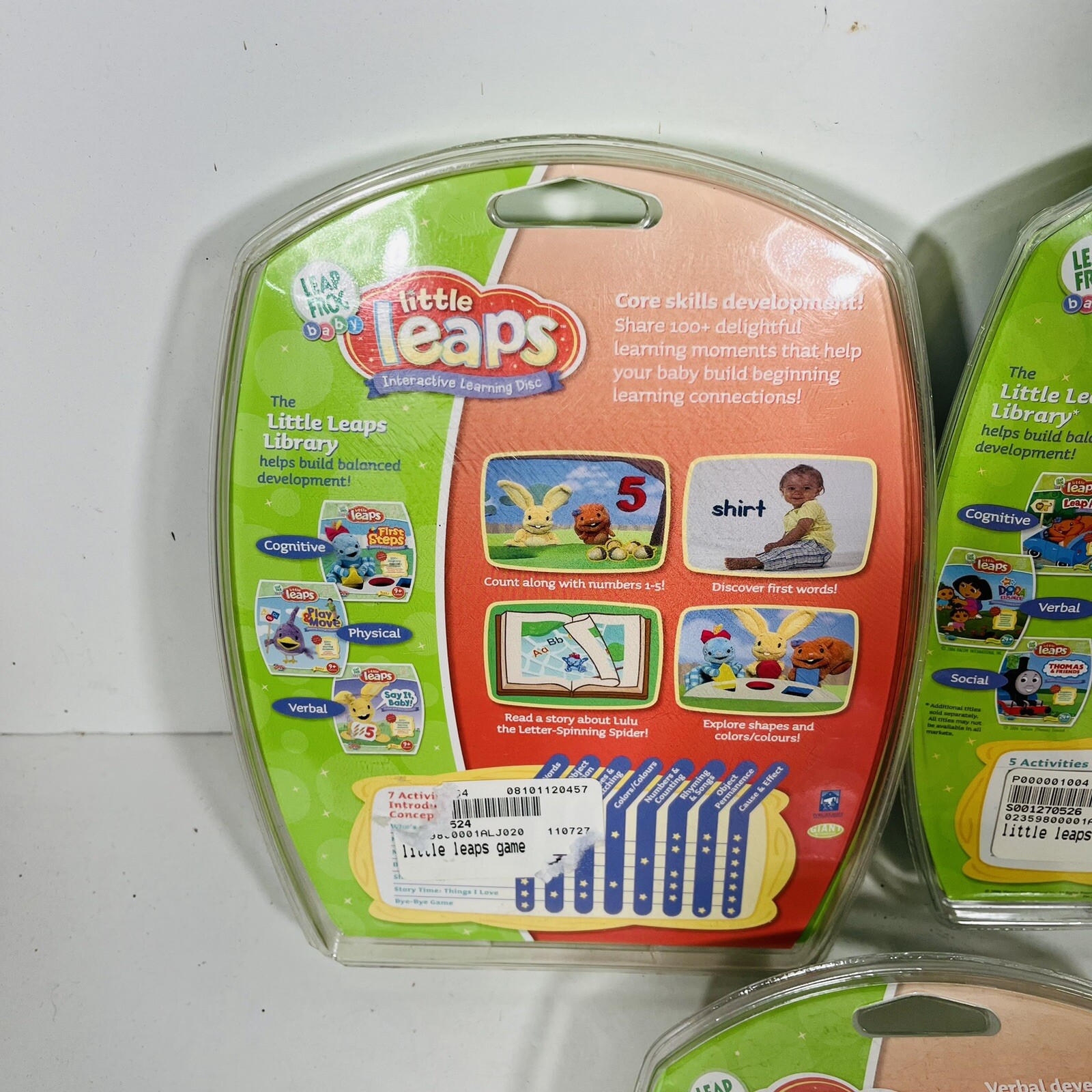 Leap Frog Baby Little Leaps Learning Alphabet Motor Skills Education 3 Pack New