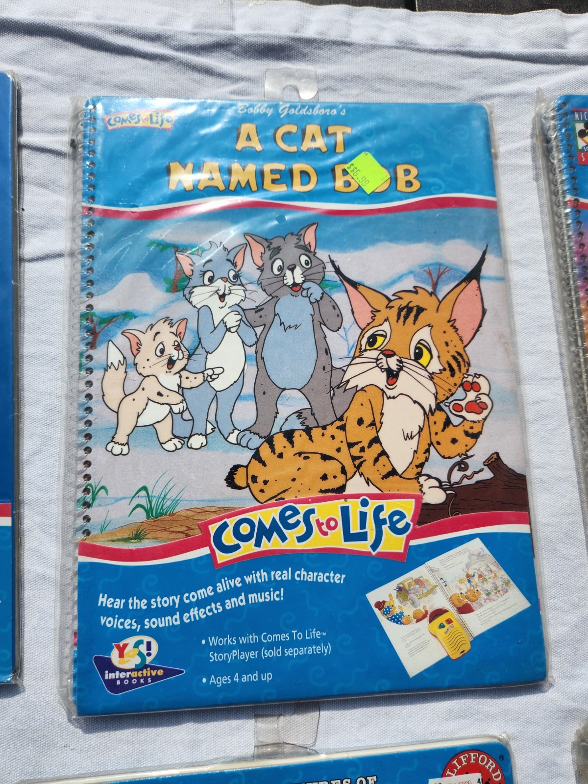 Comes to Life – Story Player & Book, Yes! Interactive, 1994, NEW With 9 books