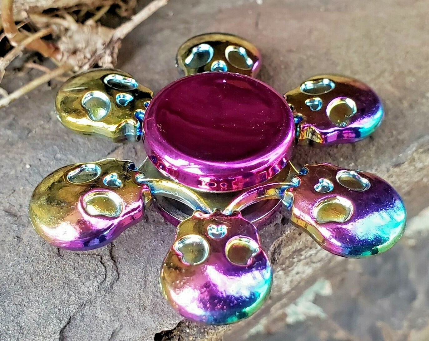 Rainbow Ghosts Skulls Fidget Spinner Toy Kid Adults Boys Girls ADHD Focus Stress