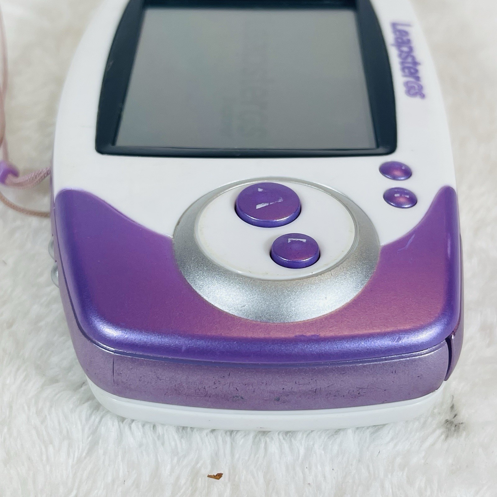 LEAPFROG LEAPSTER GS Purple Game Console W/ 1 Game Tested & Working