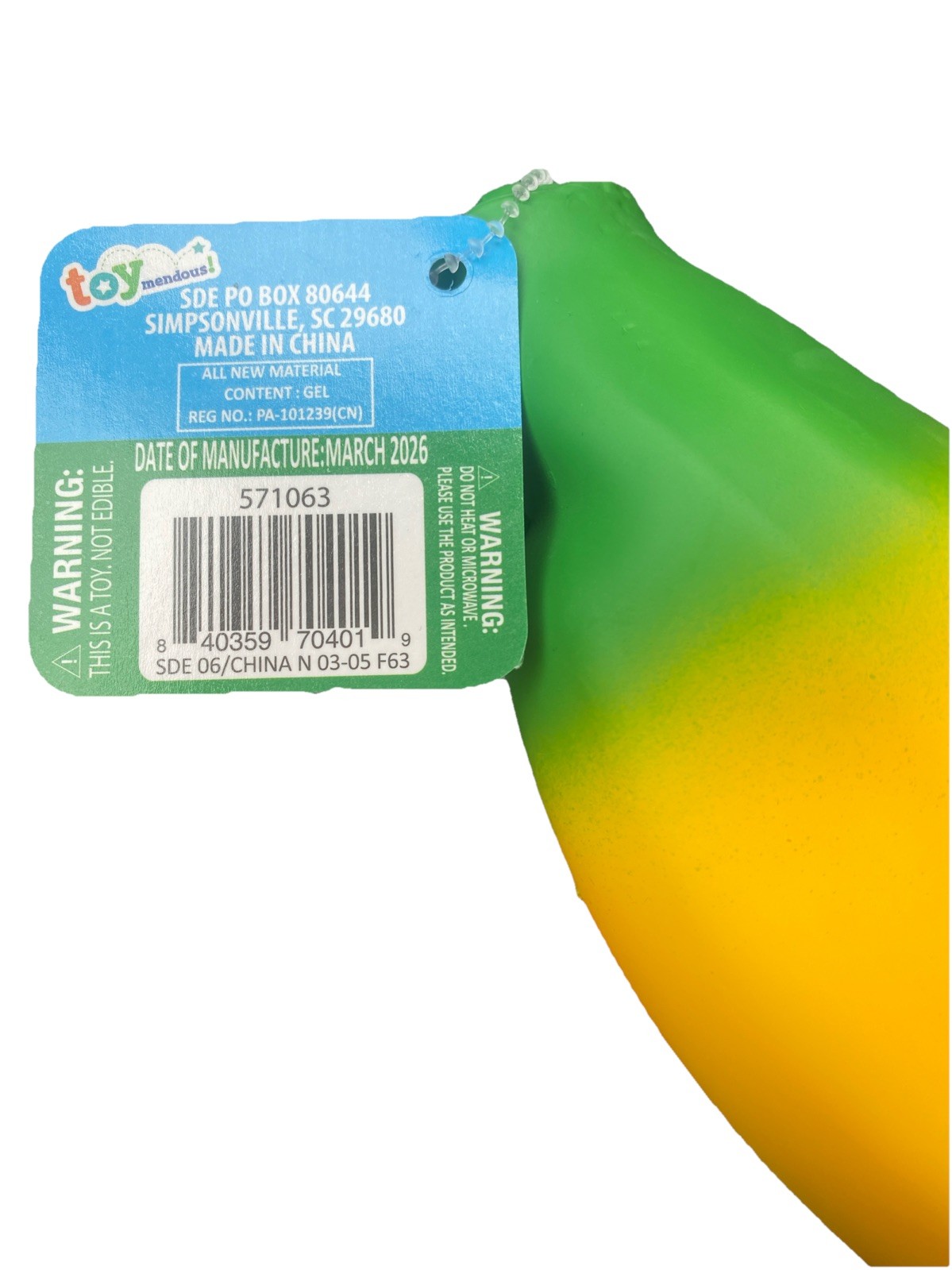 Toymendous Sunny Days Squishy Giant Viral 14” Banana Stress Relief Sensory Toy