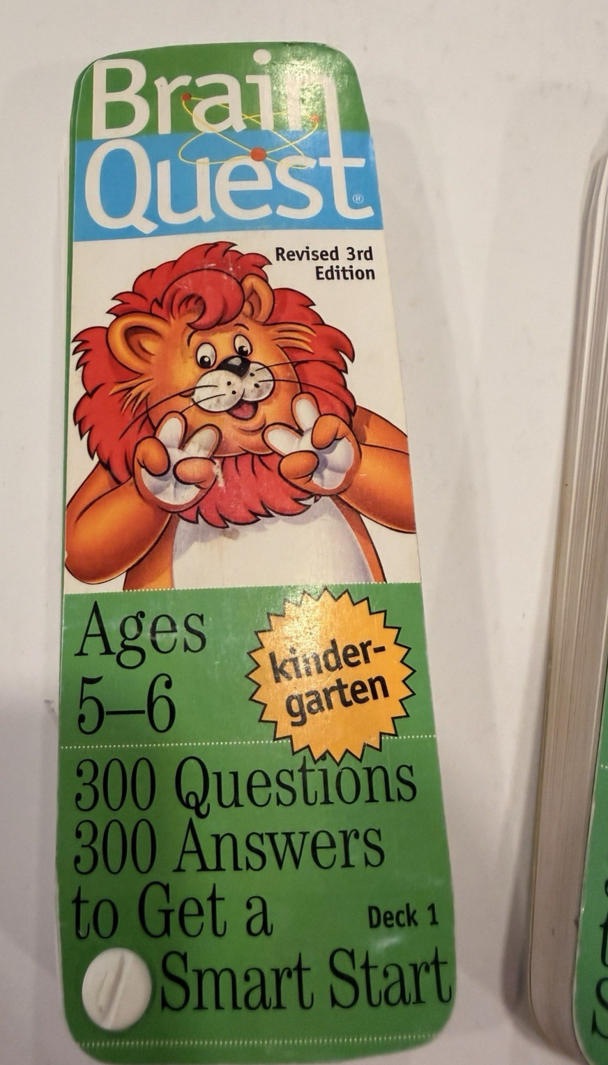 Brain Quest Kindergarten Revised 3rd Edition Decks 1 & 2 Ages 5-6 300 Questions
