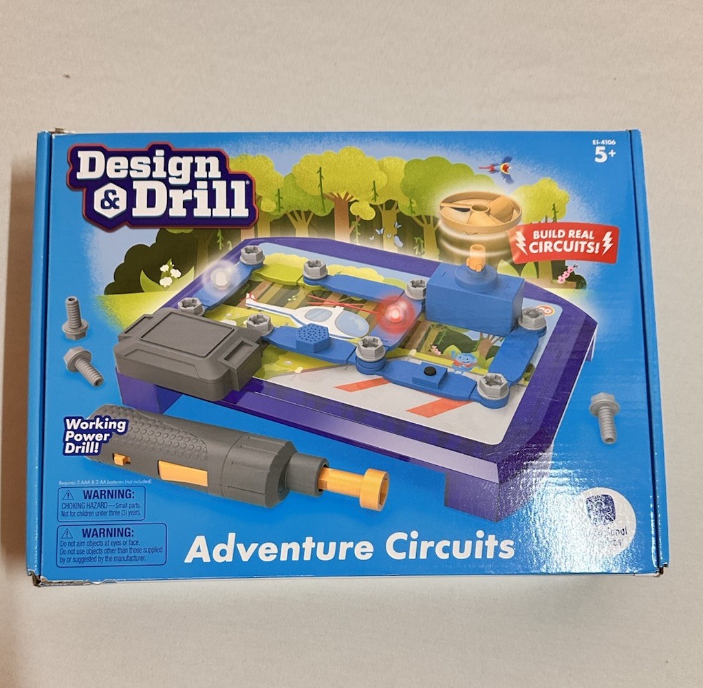 Design And Drill Adventure Circuits Educational Insights STEM Kit Good Used