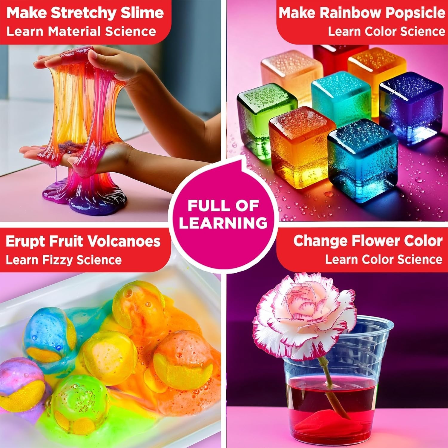 Fun STEM Learning Kit for Girls 4-8: 100+ Experiments