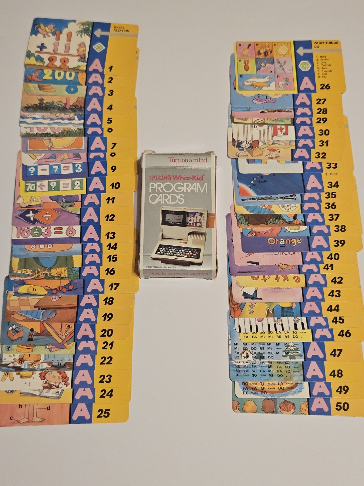 Talking Whiz Kid 1987 Vtech Education Computer w/ Learning Cards Vintage Nos