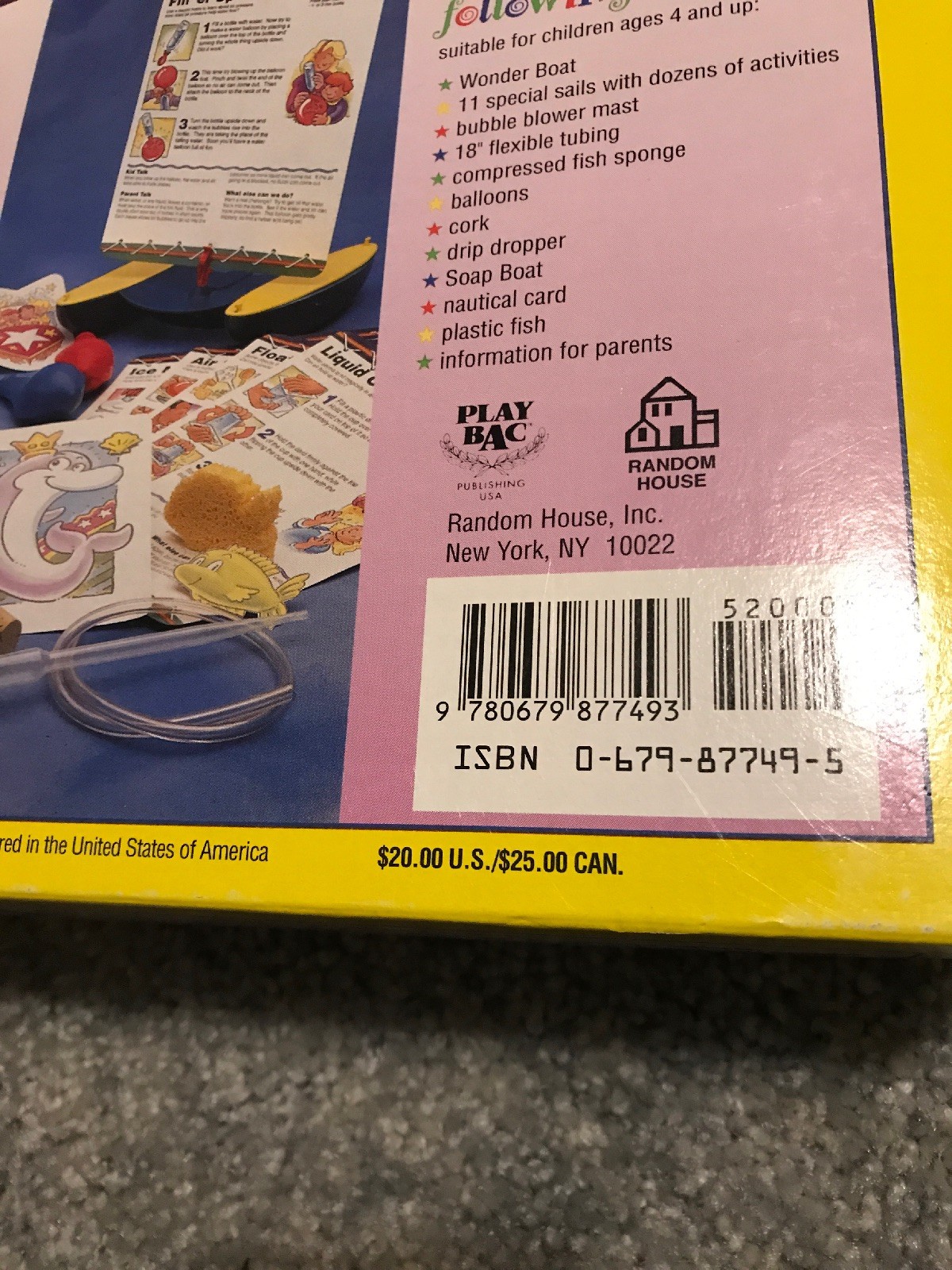 WONDER BOAT Science & Activity Kit – Ages 4 and Up – NEW & SEALED Free Shipping