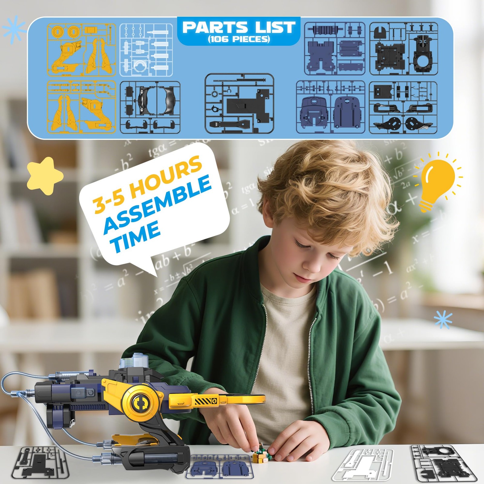 Smilesskiddo Smiesskiddo Robotic Mechanical Hand Stem Toy For Kids 8 9 10 11 12
